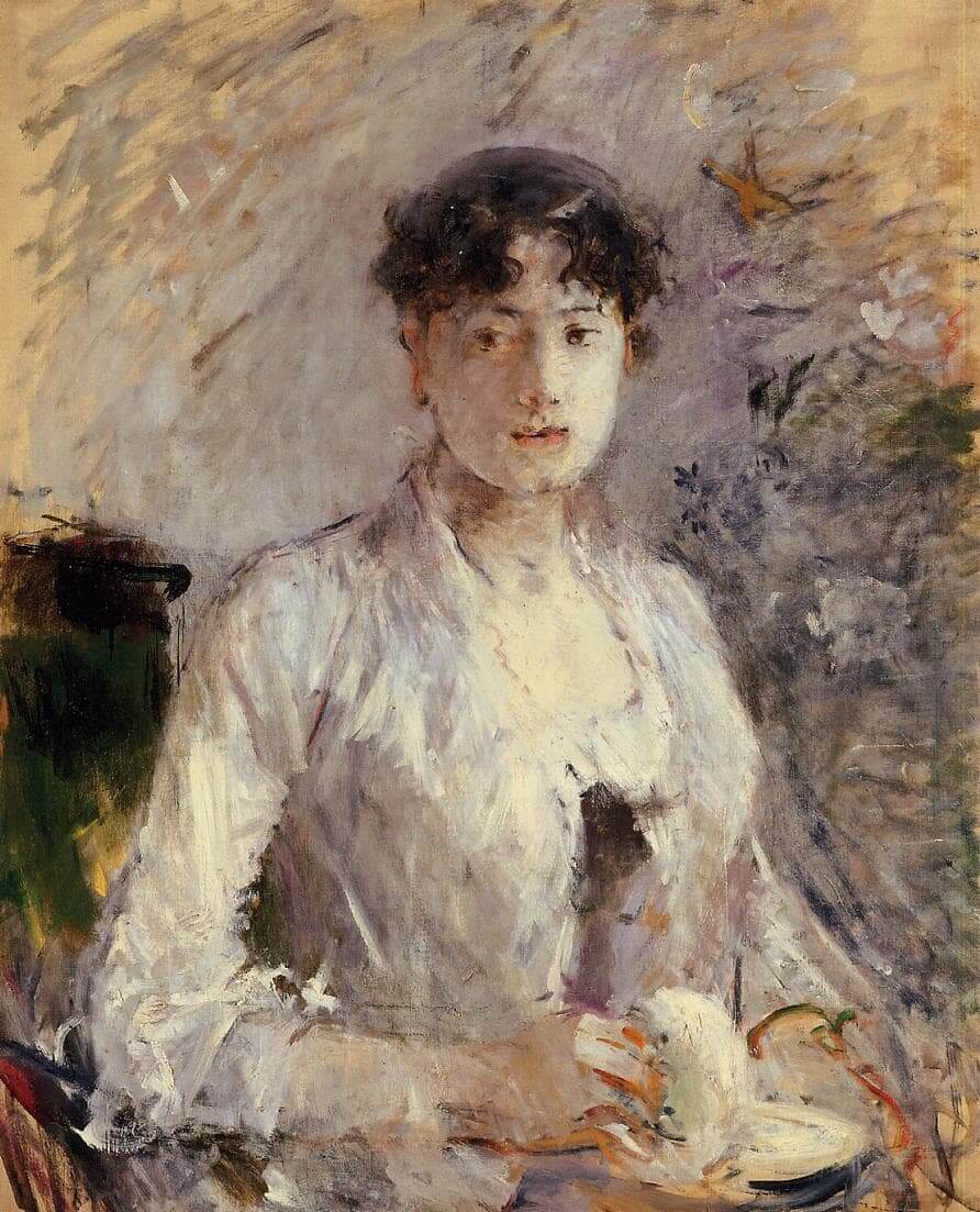 “Fiatal nő mályvaszínben” írta Berthe Morisot